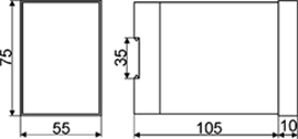 Установочные и габаритные размеры реле ВЛ-59