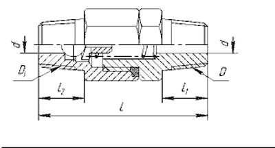 Схематическое изображение клапана обратного НКК-1